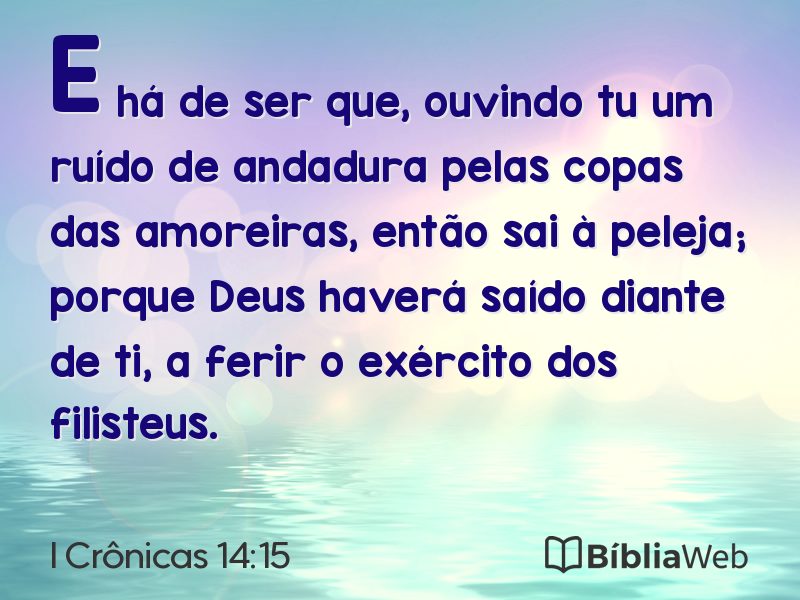 I Crônicas 14:15 em imagem para compartilhar