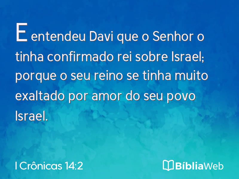 I Crônicas 14:2 em imagem para compartilhar