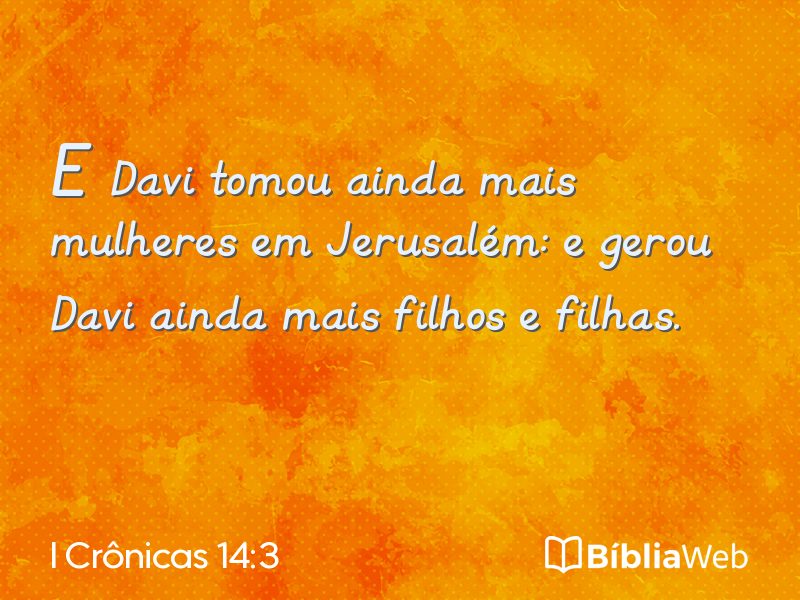 I Crônicas 14:3 em imagem para compartilhar