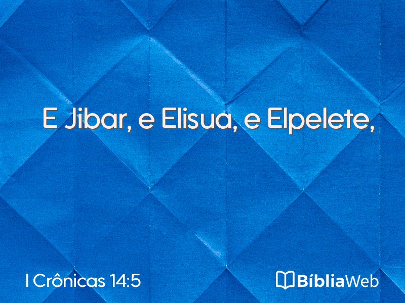 I Crônicas 14:5 em imagem para compartilhar