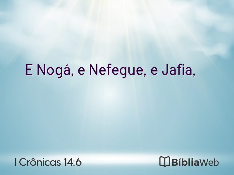 I Crônicas 14:6 em imagem para compartilhar