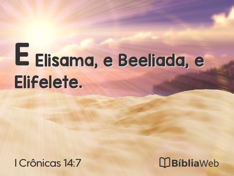 I Crônicas 14:7 em imagem para compartilhar