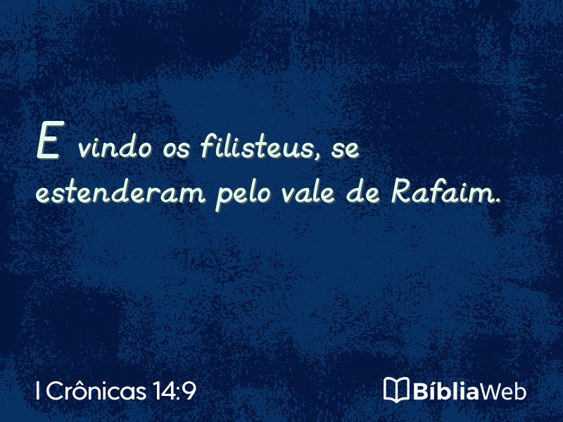 I Crônicas 14:9 em imagem para compartilhar