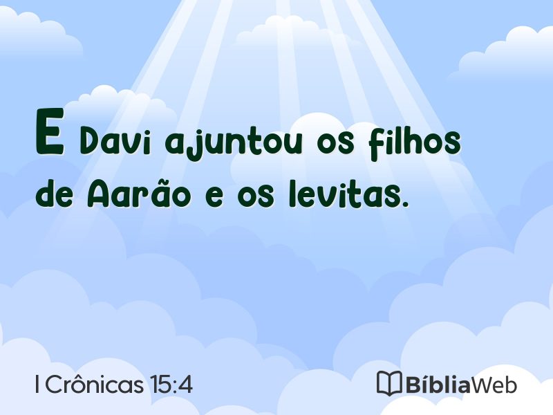 I Crônicas 15:4 em imagem para compartilhar