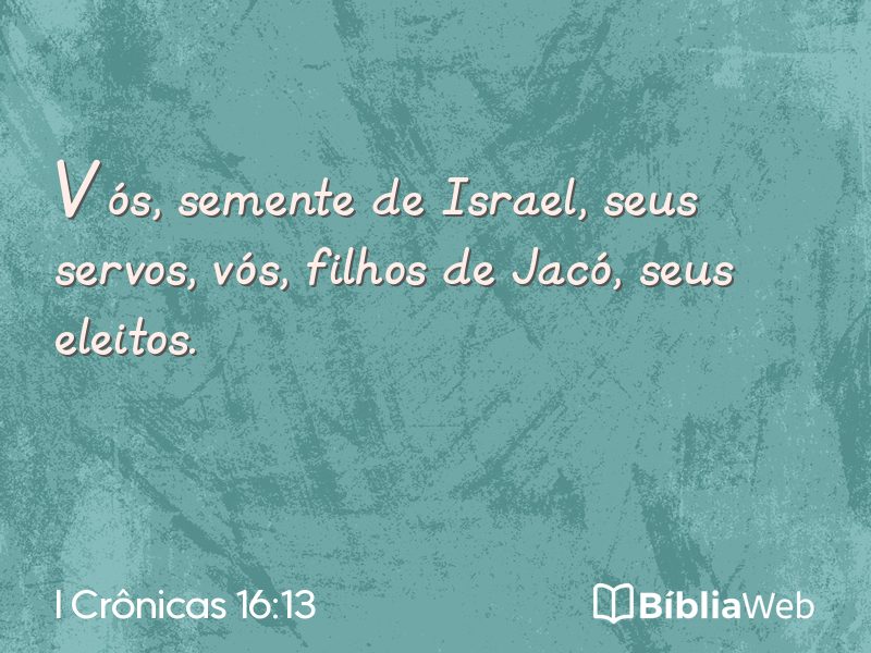 I Crônicas 16:13 em imagem para compartilhar