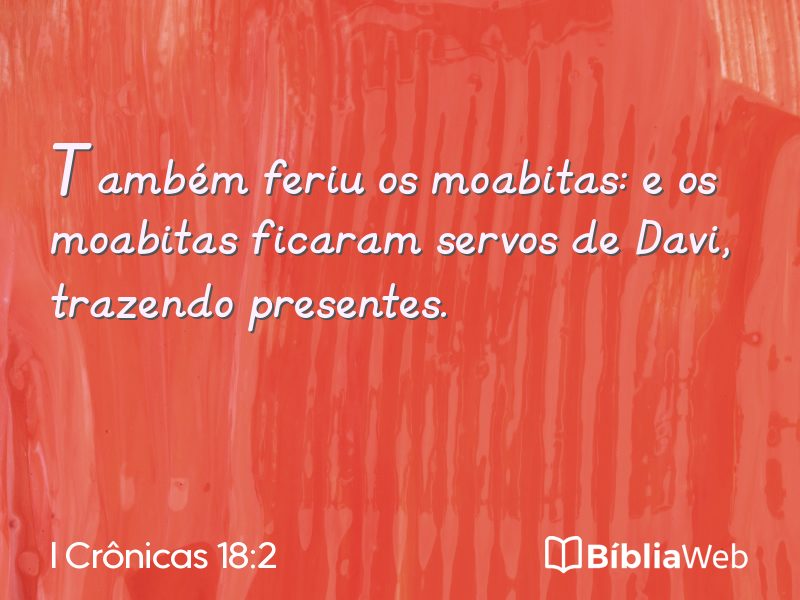 I Crônicas 18:2 em imagem para compartilhar