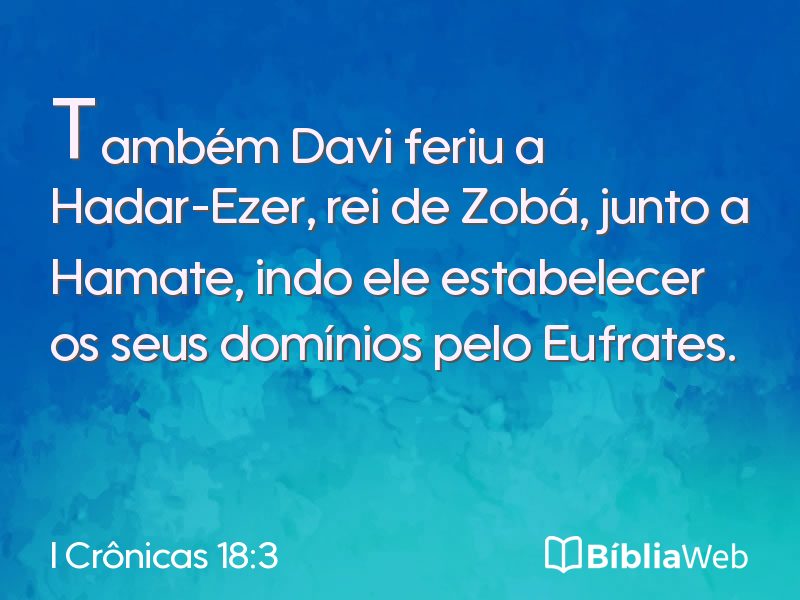 I Crônicas 18:3 em imagem para compartilhar