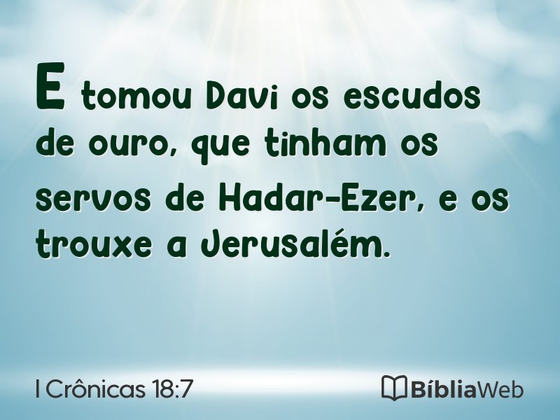 I Crônicas 18:7 em imagem para compartilhar