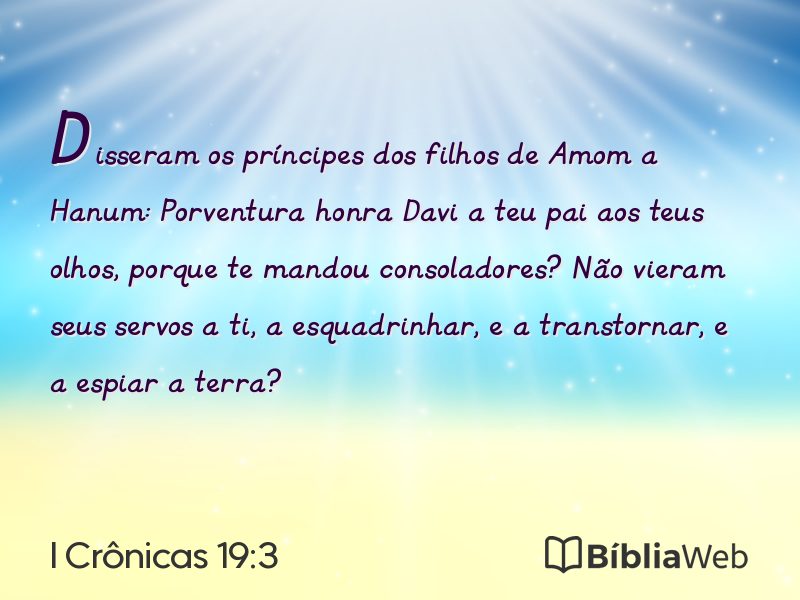 I Crônicas 19:3 em imagem para compartilhar