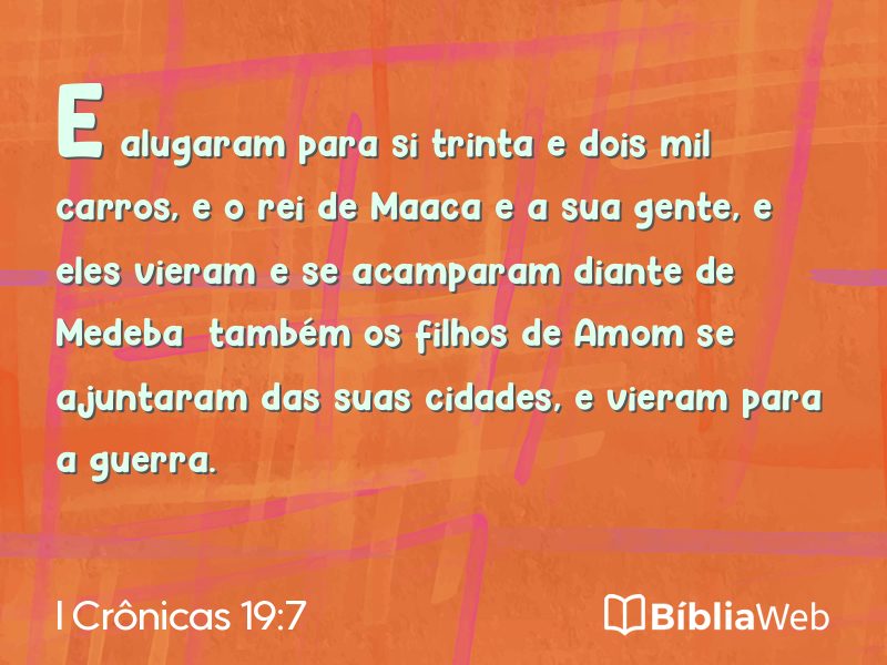 I Crônicas 19:7 em imagem para compartilhar