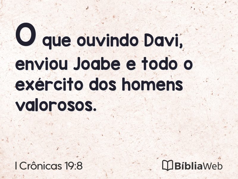 I Crônicas 19:8 em imagem para compartilhar