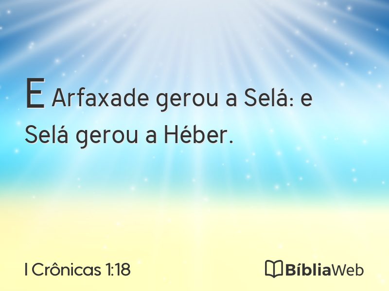I Crônicas 1:18 em imagem para compartilhar