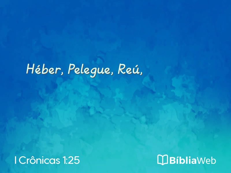 I Crônicas 1:25 em imagem para compartilhar