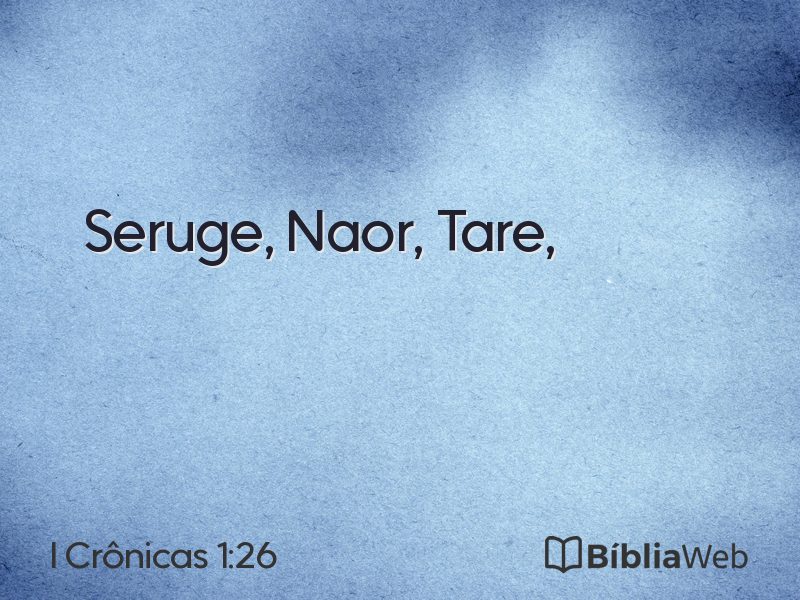 I Crônicas 1:26 em imagem para compartilhar