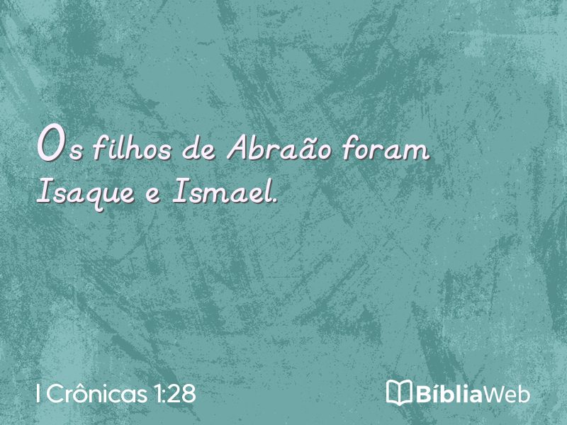 I Crônicas 1:28 em imagem para compartilhar