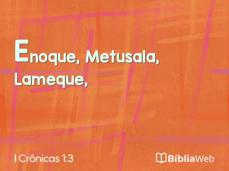 I Crônicas 1:3 em imagem para compartilhar