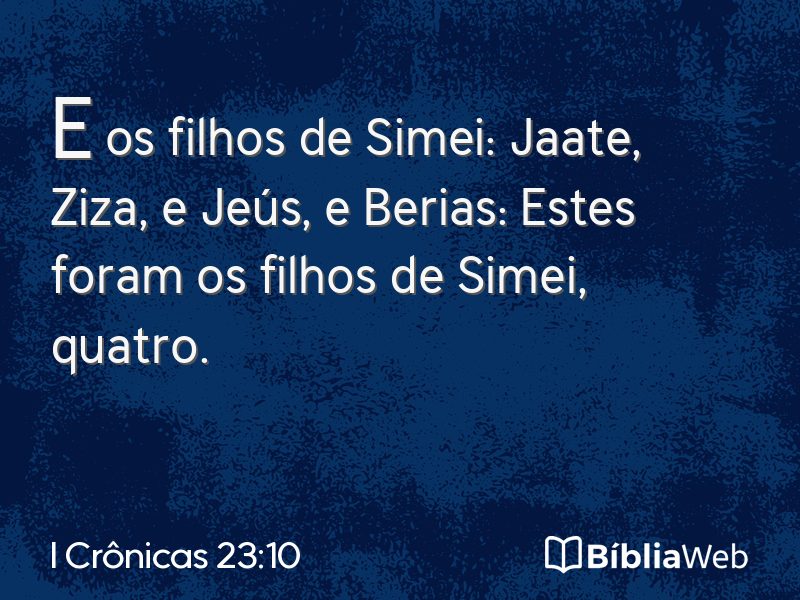 I Crônicas 23:10 em imagem para compartilhar