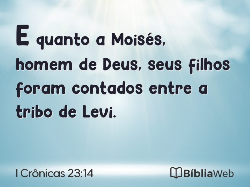 I Crônicas 23:14 em imagem para compartilhar