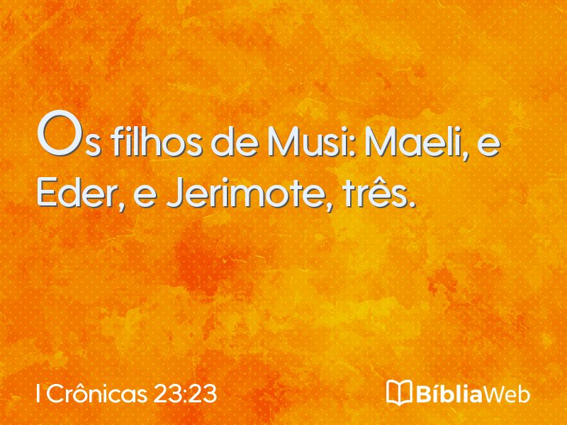I Crônicas 23:23 em imagem para compartilhar