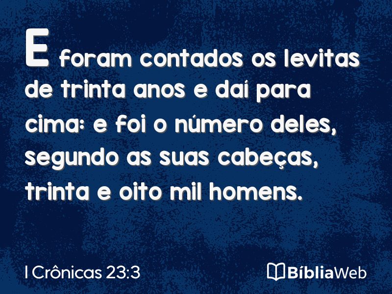 I Crônicas 23:3 em imagem para compartilhar