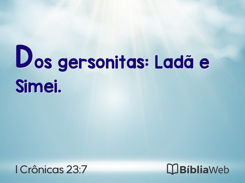 I Crônicas 23:7 em imagem para compartilhar