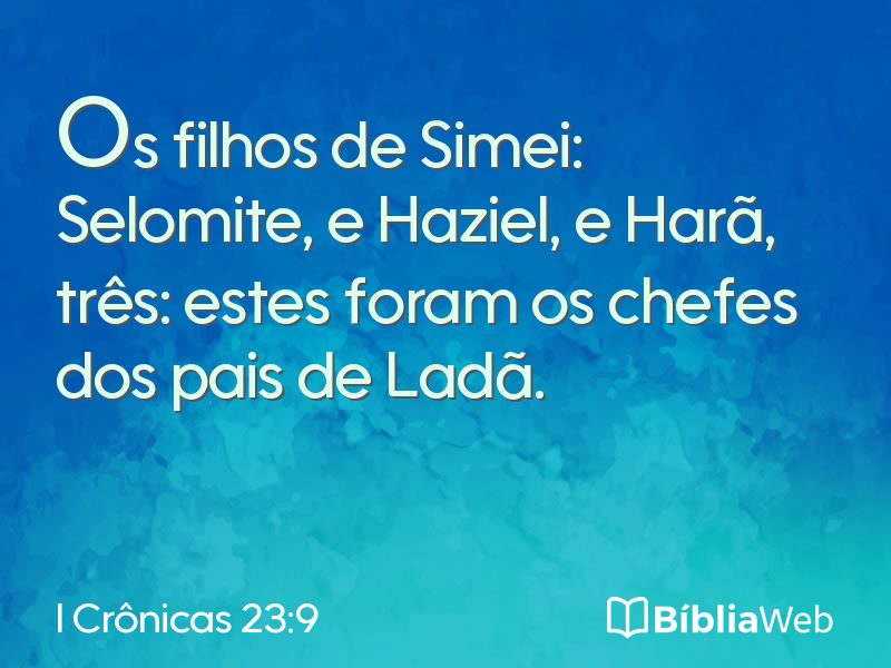 I Crônicas 23:9 em imagem para compartilhar