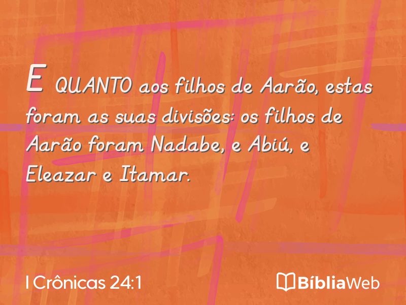 I Crônicas 24:1 em imagem para compartilhar