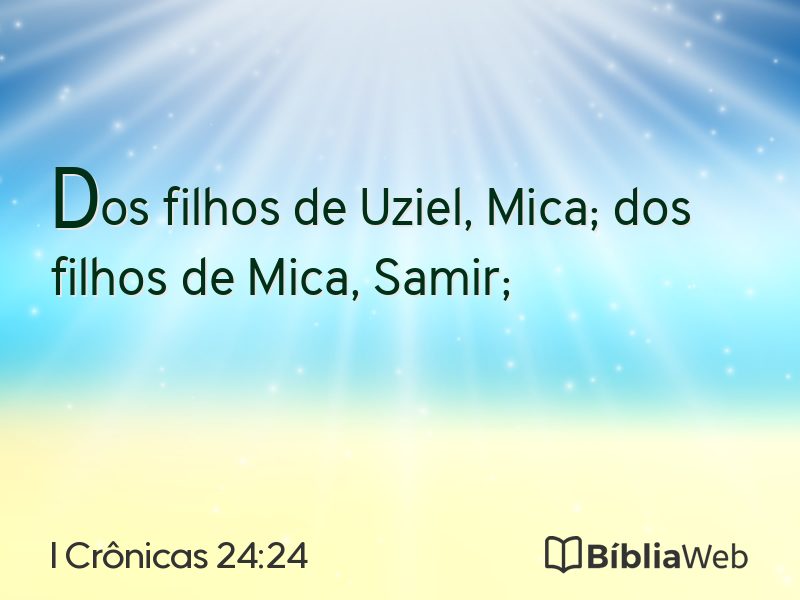 I Crônicas 24:24 em imagem para compartilhar