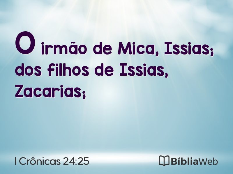 I Crônicas 24:25 em imagem para compartilhar