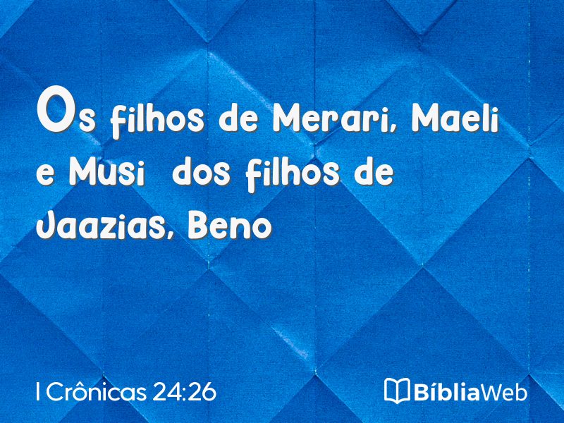 I Crônicas 24:26 em imagem para compartilhar