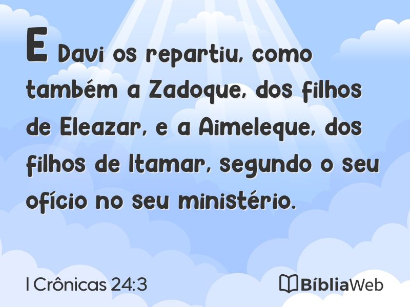 I Crônicas 24:3 em imagem para compartilhar