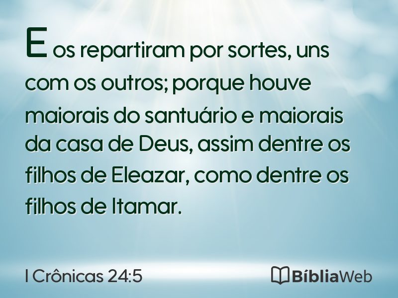 I Crônicas 24:5 em imagem para compartilhar