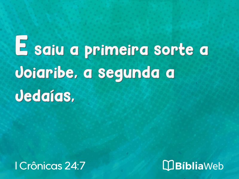 I Crônicas 24:7 em imagem para compartilhar