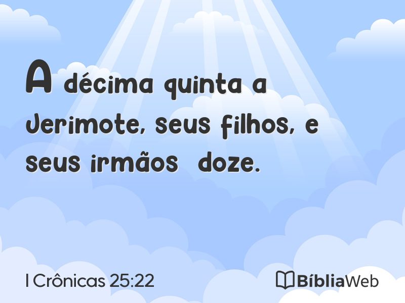 I Crônicas 25:22 em imagem para compartilhar