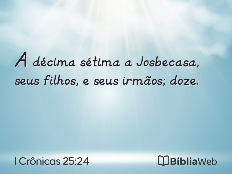 I Crônicas 25:24 em imagem para compartilhar