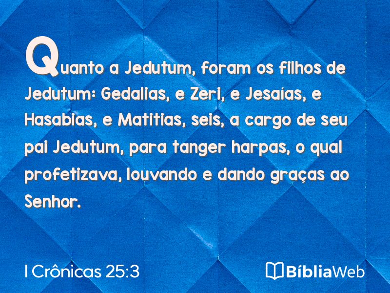 I Crônicas 25:3 em imagem para compartilhar