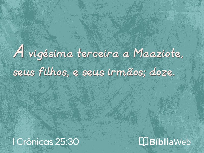 I Crônicas 25:30 em imagem para compartilhar