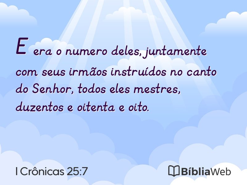 I Crônicas 25:7 em imagem para compartilhar