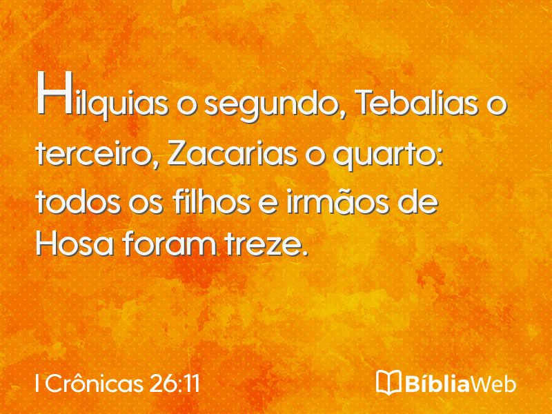 I Crônicas 26:11 em imagem para compartilhar