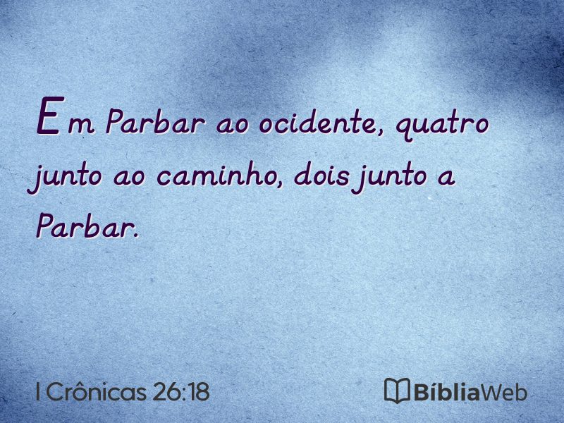 I Crônicas 26:18 em imagem para compartilhar