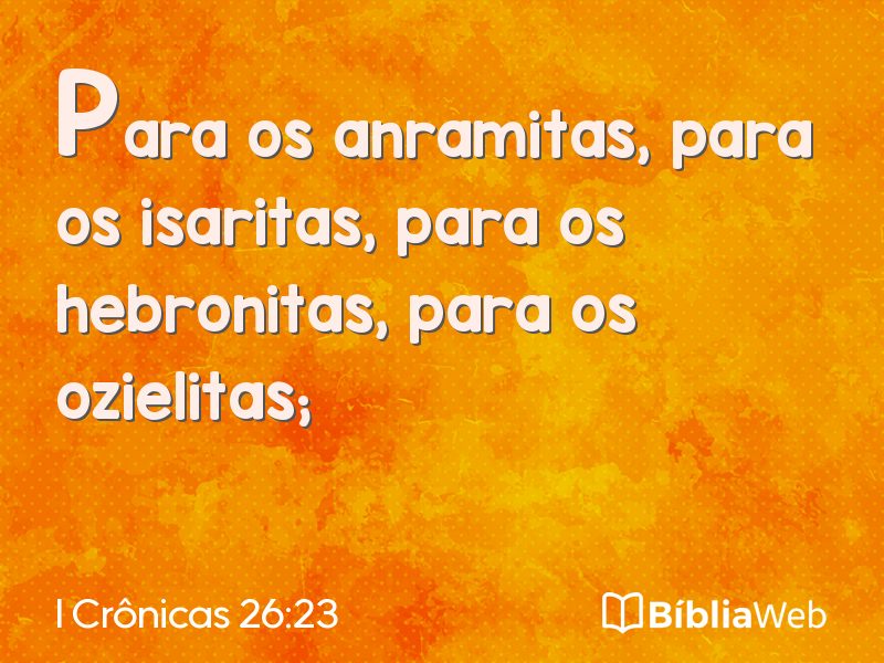 I Crônicas 26:23 em imagem para compartilhar