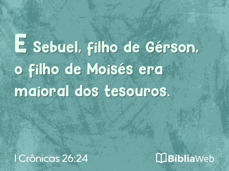 I Crônicas 26:24 em imagem para compartilhar