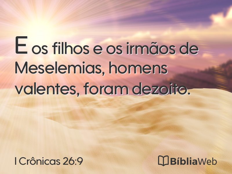I Crônicas 26:9 em imagem para compartilhar