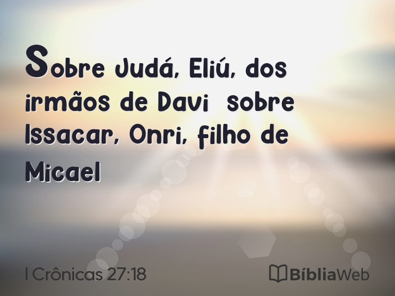 I Crônicas 27:18 em imagem para compartilhar