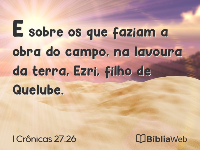 I Crônicas 27:26 em imagem para compartilhar