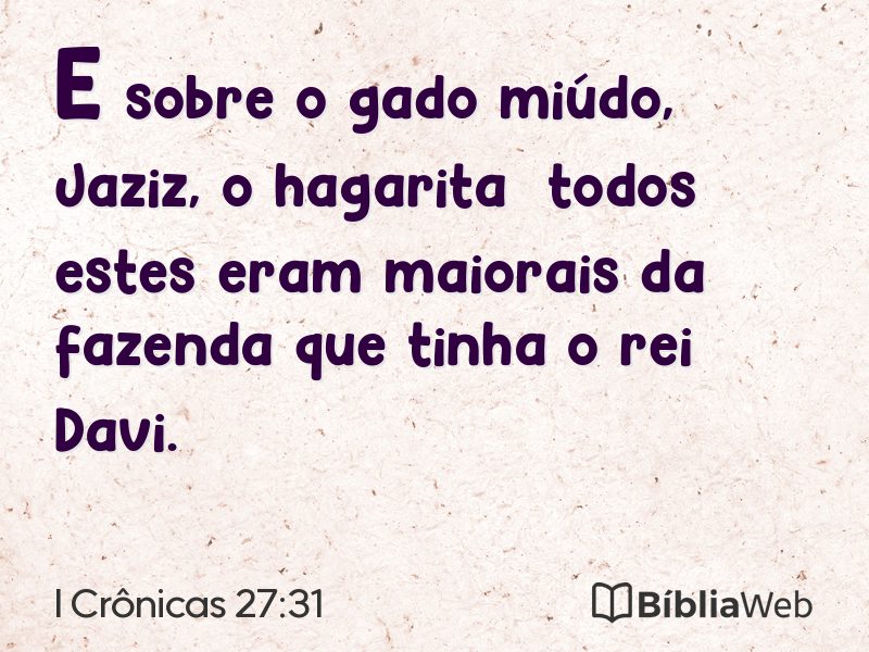 I Crônicas 27:31 em imagem para compartilhar