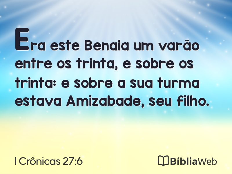 I Crônicas 27:6 em imagem para compartilhar