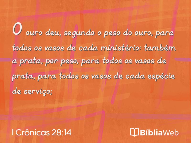 I Crônicas 28:14 em imagem para compartilhar