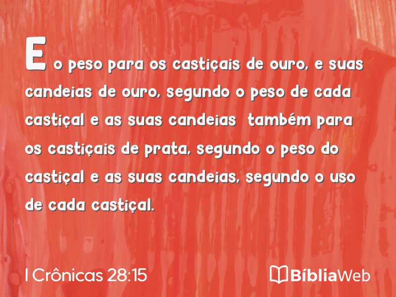 I Crônicas 28:15 em imagem para compartilhar