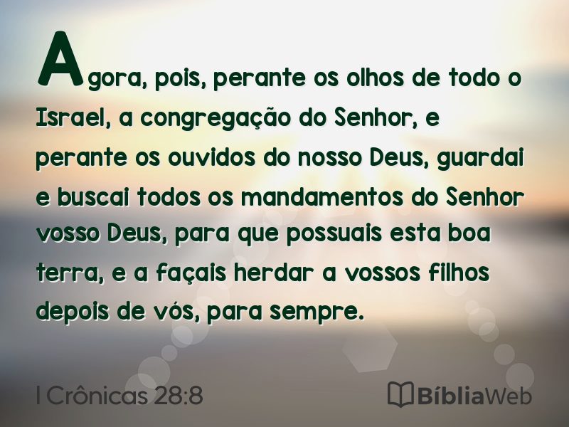 I Crônicas 28:8 em imagem para compartilhar